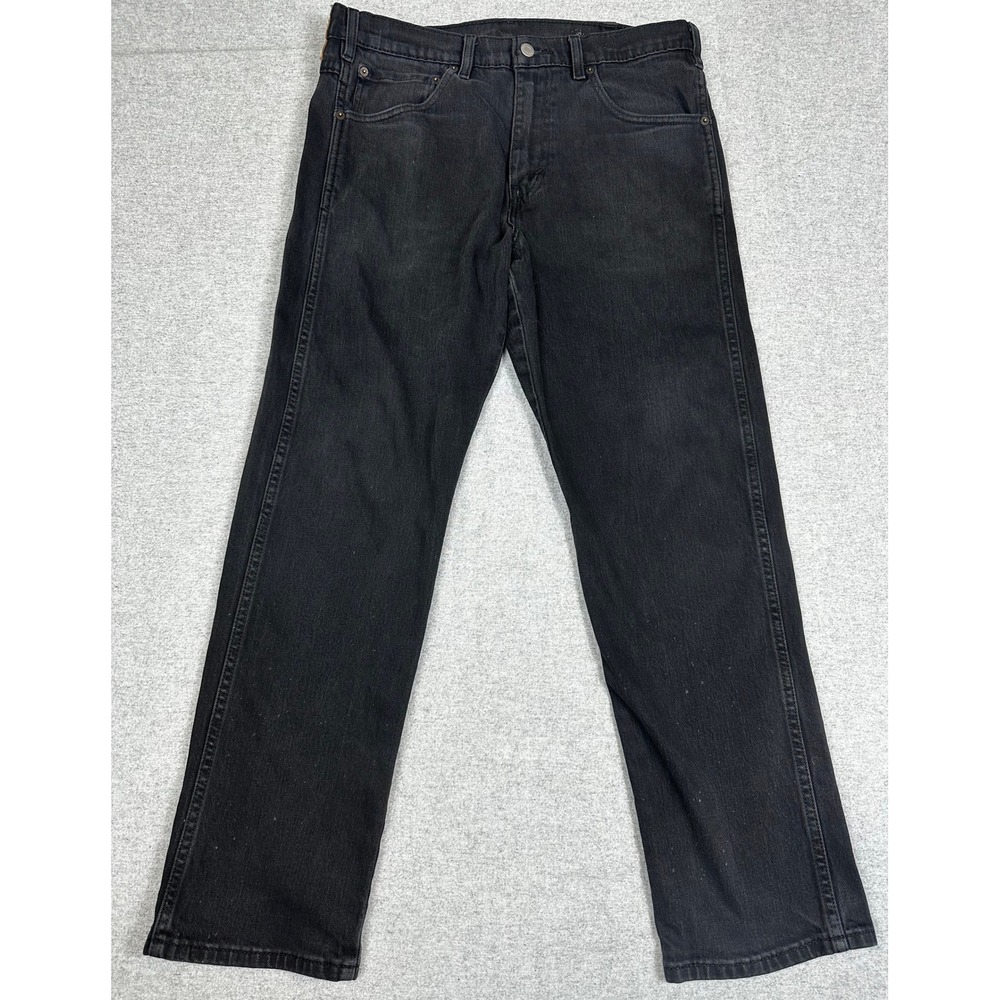 Levis Western Fit Jeans Mens 33x32 Black Faded